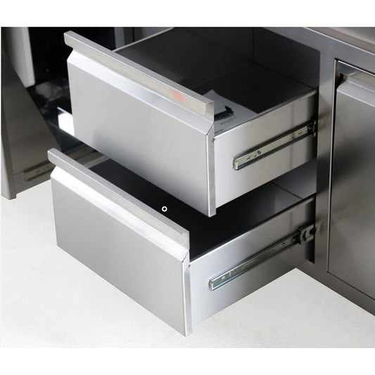 Videl 36 Combo Door And Drawer Stainless Steel – Outdoor Living – View 2 – Backyard Horizon