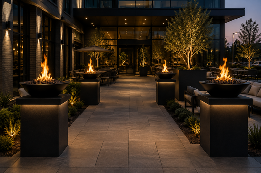 The Outdoor Plus Cazo Fire Bowl Powder Coated