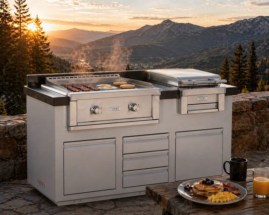 Videl ALTA 60I B - BBQ ISLAND – shown in an outdoor kitchen setting