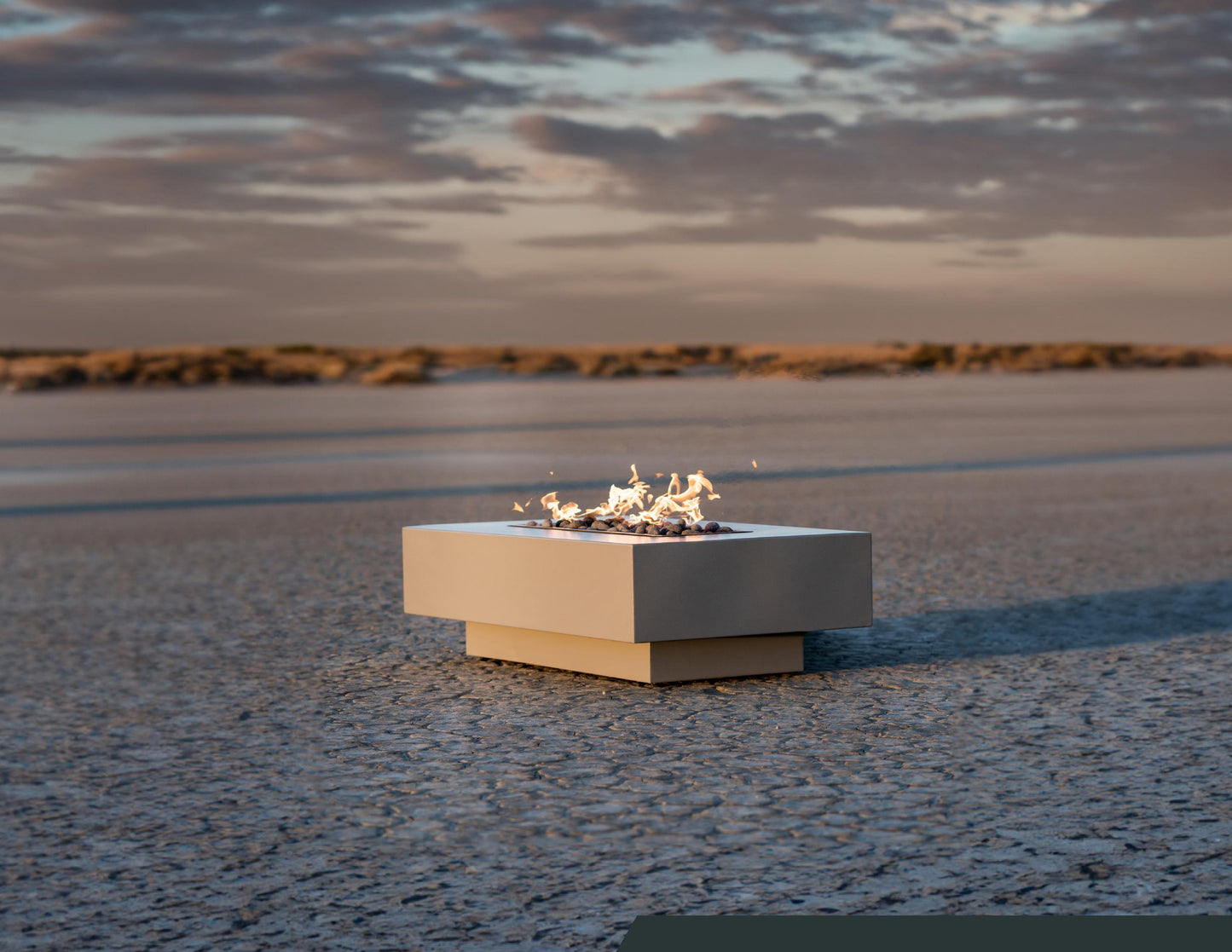 Outdoor Plus Coronado Rectangular- Powder Coated Steel Gas Fire Pits