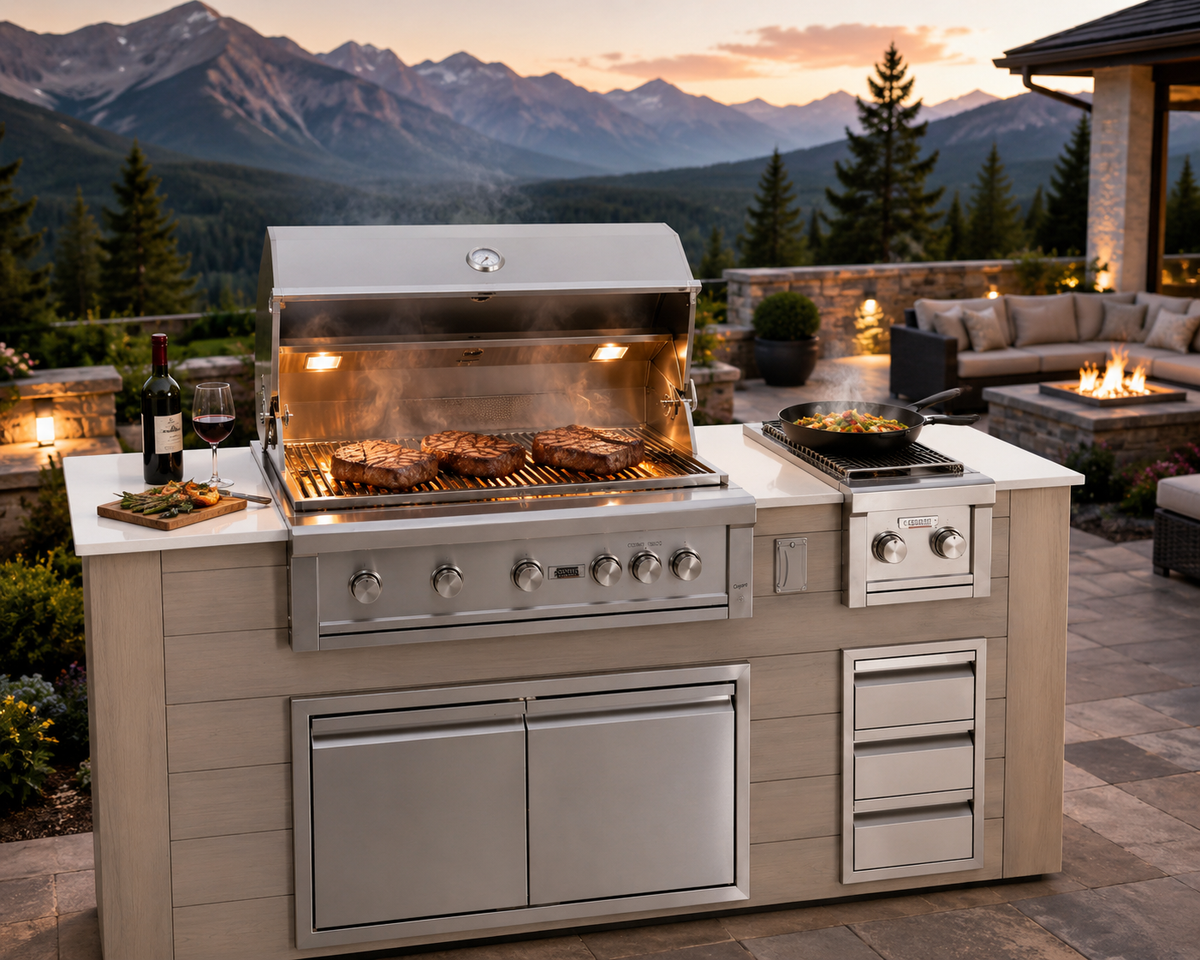 96" Pacific Collection BBQ Island