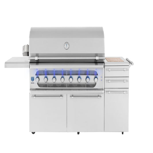 American Made Grills Muscle 54" Hybrid Freestanding Grill on Cart – #304 Stainless Steel