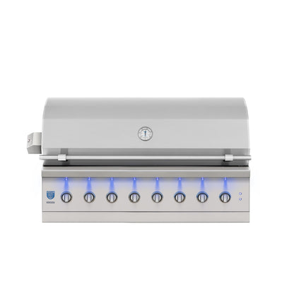 American Made Grills Encore 54-inch hybrid built-in grill in stainless steel
