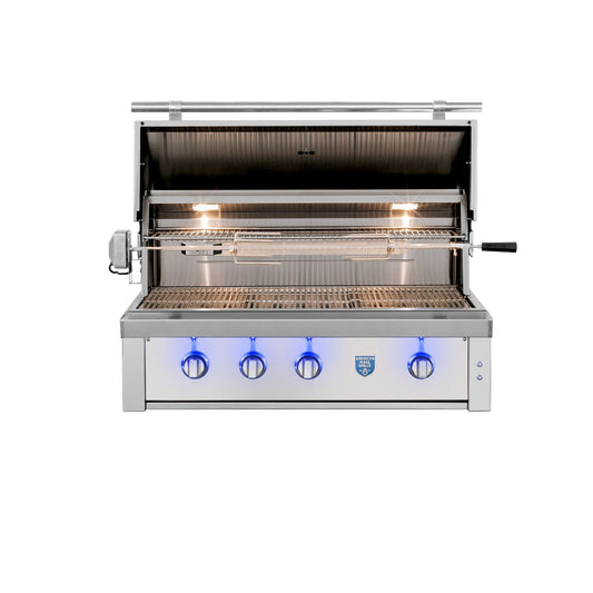 American made Estate 42 inch front grill open with led lights