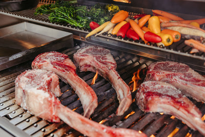 Grilling in an American Made Encore grill