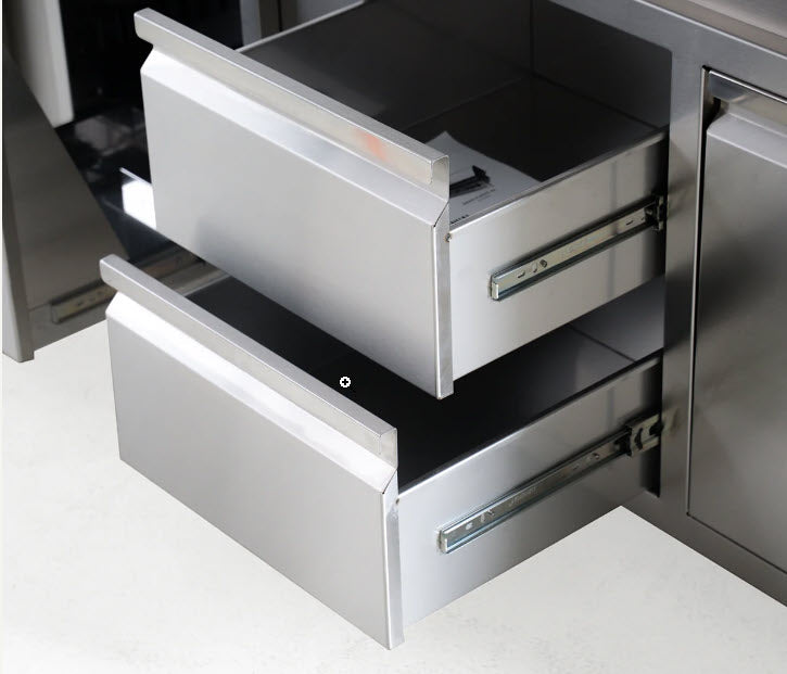 Videl 36" Combo Door and Drawer - Stainless Steel
