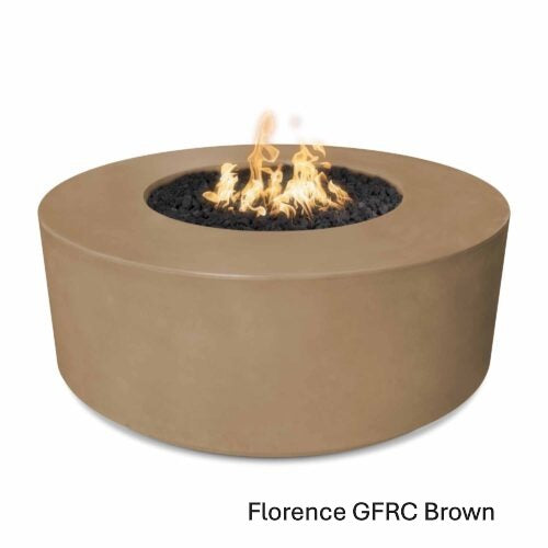 The Outdoor Plus Florence 46" Round Concrete Fire Pit - 20" Tall (GFRC)