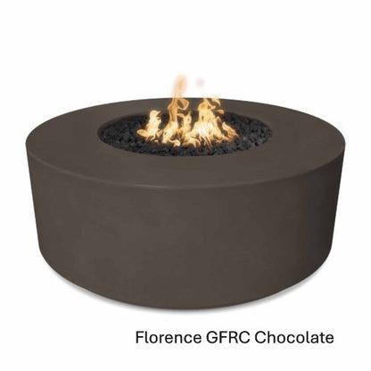 The Outdoor Plus Florence 46" Round Concrete Fire Pit - 20" Tall (GFRC)
