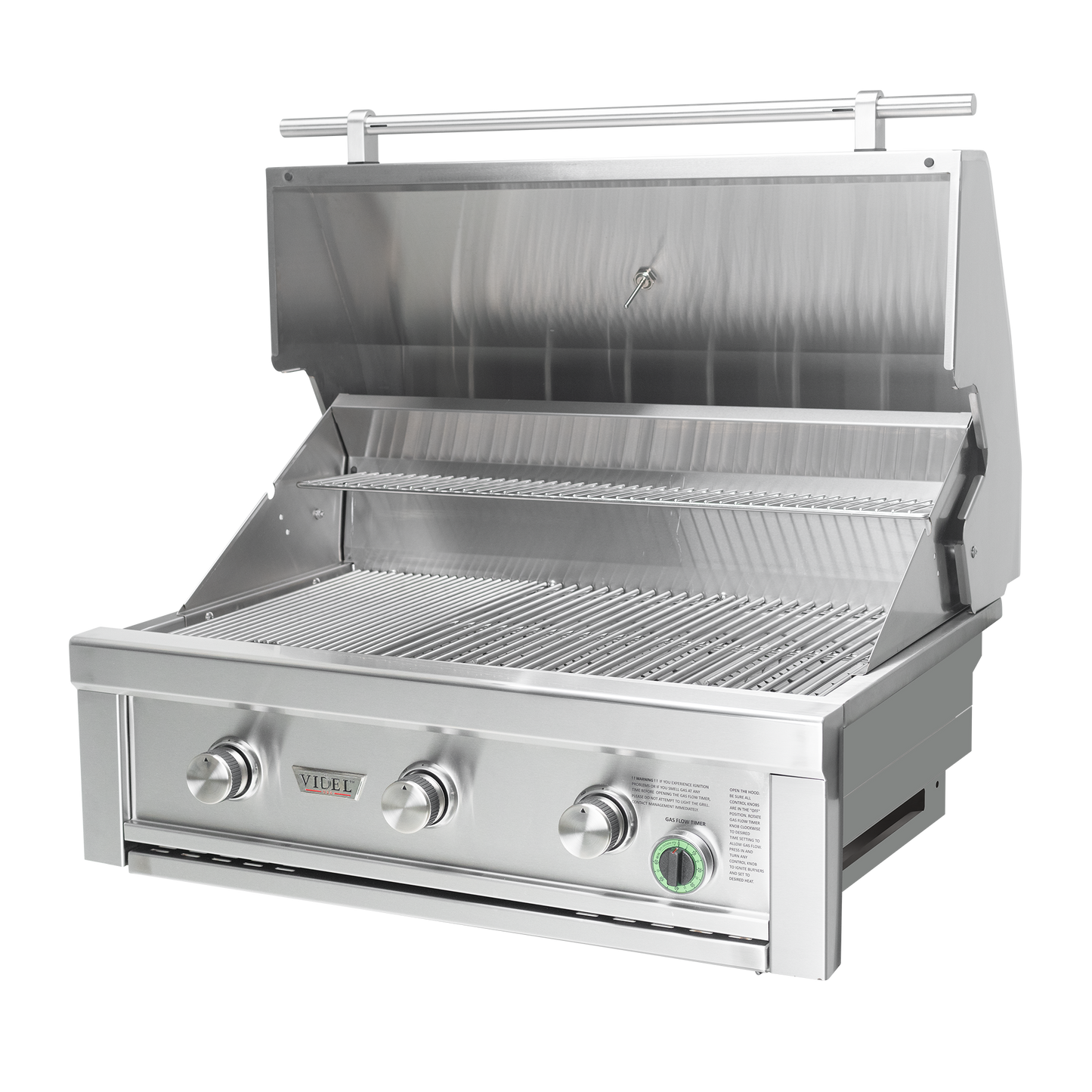 Videl 36" Commercial Built-In Gas Grill – Stainless Steel