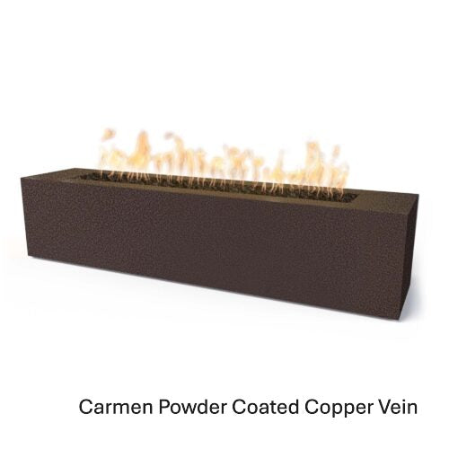 Outdoor Plus Carmen 16" Tall Powder Coated Steel Fire Pit – outdoor fire feature by The Outdoor Plus in Copper Vein finish