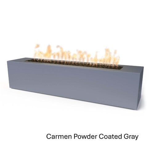 Outdoor Plus Carmen 16" Tall Powder Coated Steel Fire Pit – outdoor fire feature by The Outdoor Plus in Gray finish