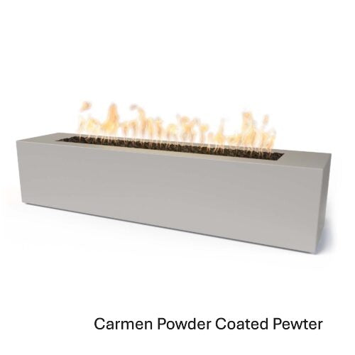 Outdoor Plus Carmen 16" Tall Powder Coated Steel Fire Pit – outdoor fire feature by The Outdoor Plus in Pewter finish