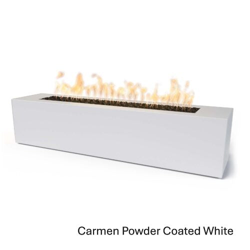 Outdoor Plus Carmen 16" Tall Powder Coated Steel Fire Pit – outdoor fire feature by The Outdoor Plus in White finish