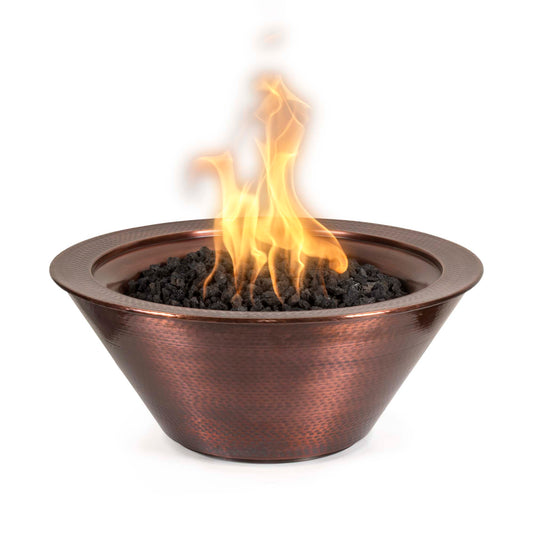 The Outdoor Plus Hammered Patina Copper Cazo Fire Bowl