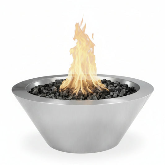 The Outdoor Plus Cazo Fire Bowl Stainless Steel – front view