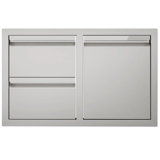 Videl 42 Combo Door And Drawer Stainless Steel – Outdoor Living – Backyard Horizon