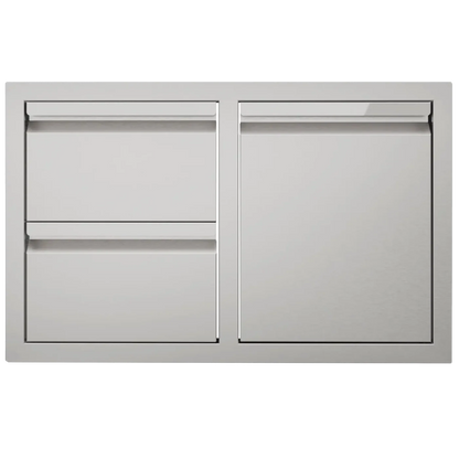 Videl 33 Combo Door And Drawer Stainless Steel – Outdoor Living – Backyard Horizon
