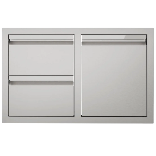 Videl 33 Combo Door And Drawer Stainless Steel – Outdoor Living – Backyard Horizon
