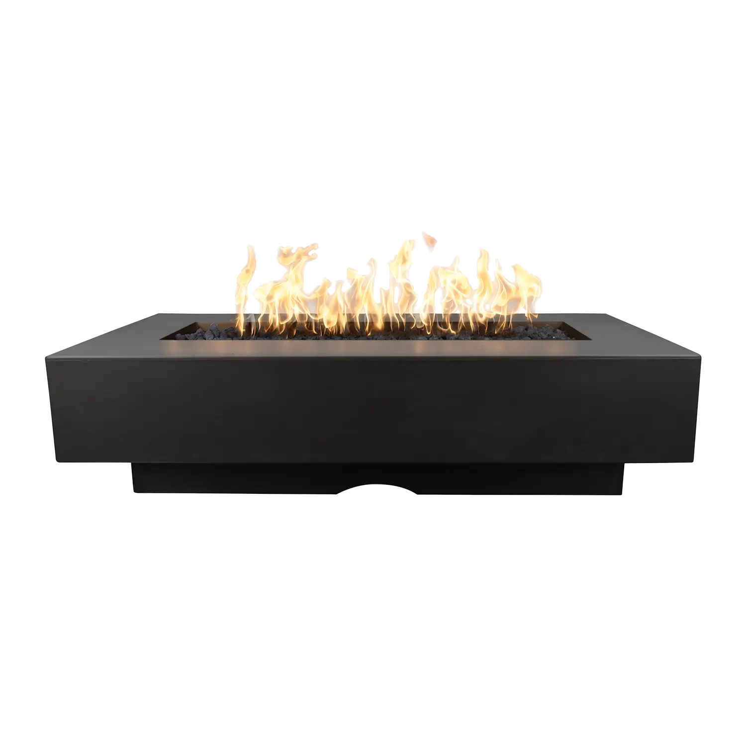 Outdoor Plus Del Mar Fire Pit- GFRC Concrete Fire Pit – outdoor fire feature by The Outdoor Plus in Black finish