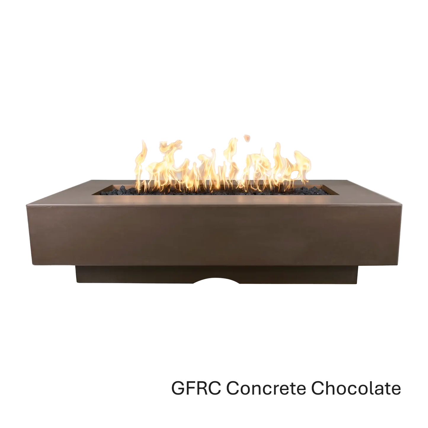 Outdoor Plus Del Mar Fire Pit- GFRC Concrete Fire Pit – outdoor fire feature by The Outdoor Plus in Chocolate finish
