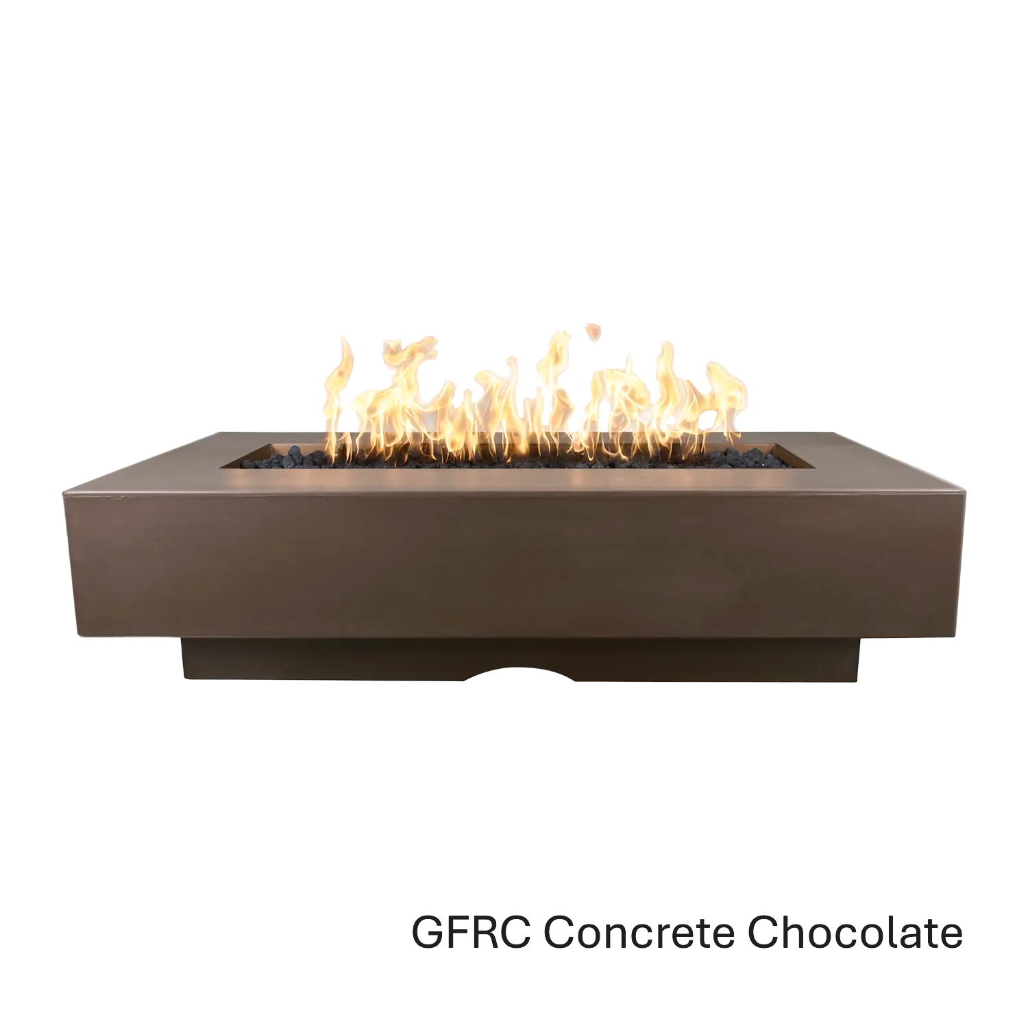 Outdoor Plus Del Mar Fire Pit- GFRC Concrete Fire Pit – outdoor fire feature by The Outdoor Plus in Chocolate finish