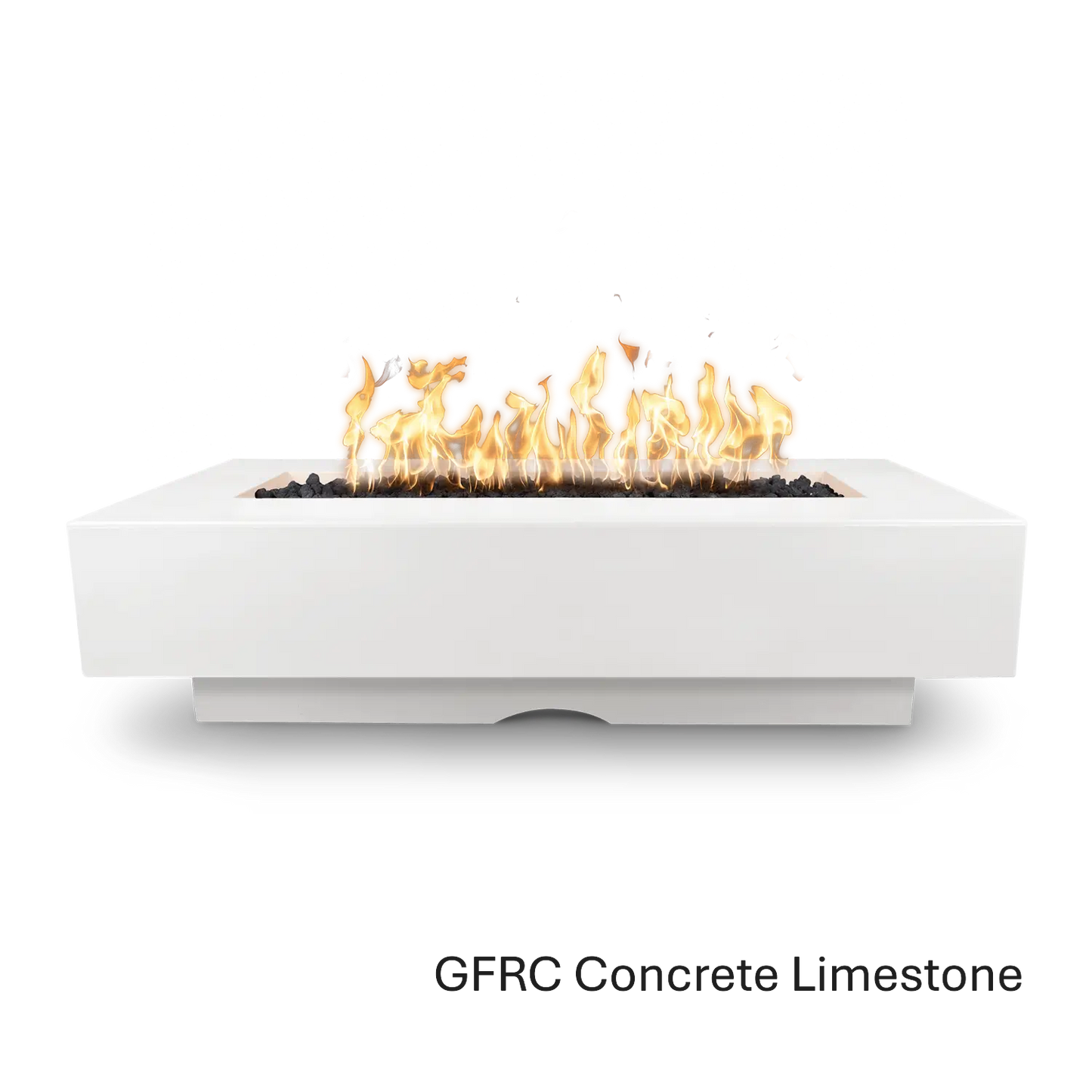 Outdoor Plus Del Mar Fire Pit- GFRC Concrete Fire Pit – outdoor fire feature by The Outdoor Plus in Limestone finish