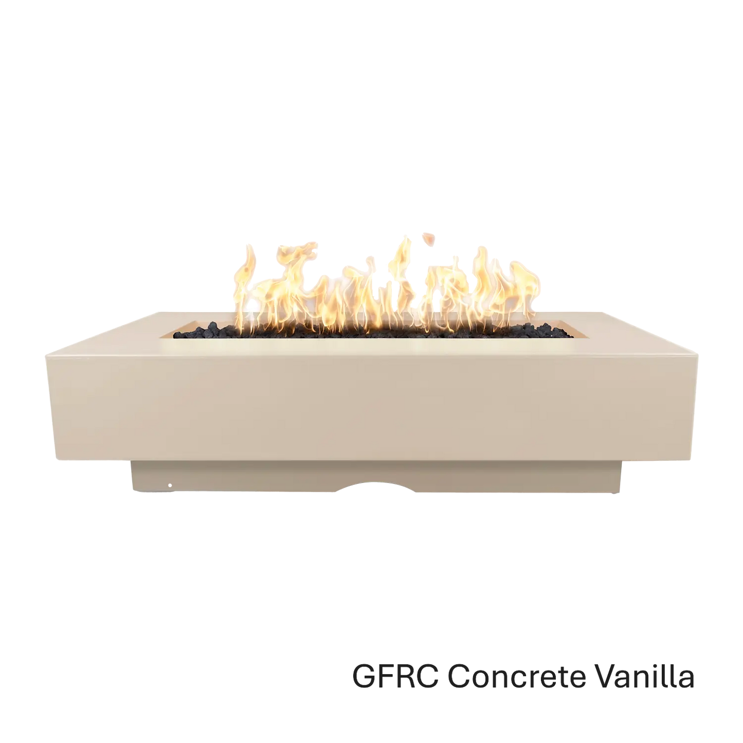 Outdoor Plus Del Mar Fire Pit- GFRC Concrete Fire Pit – outdoor fire feature by The Outdoor Plus in Vanilla finish