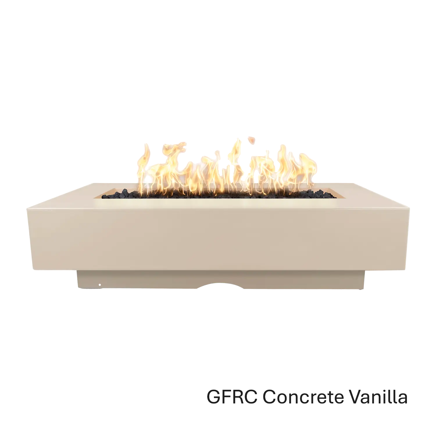 Outdoor Plus Del Mar Fire Pit- GFRC Concrete Fire Pit – outdoor fire feature by The Outdoor Plus in Vanilla finish