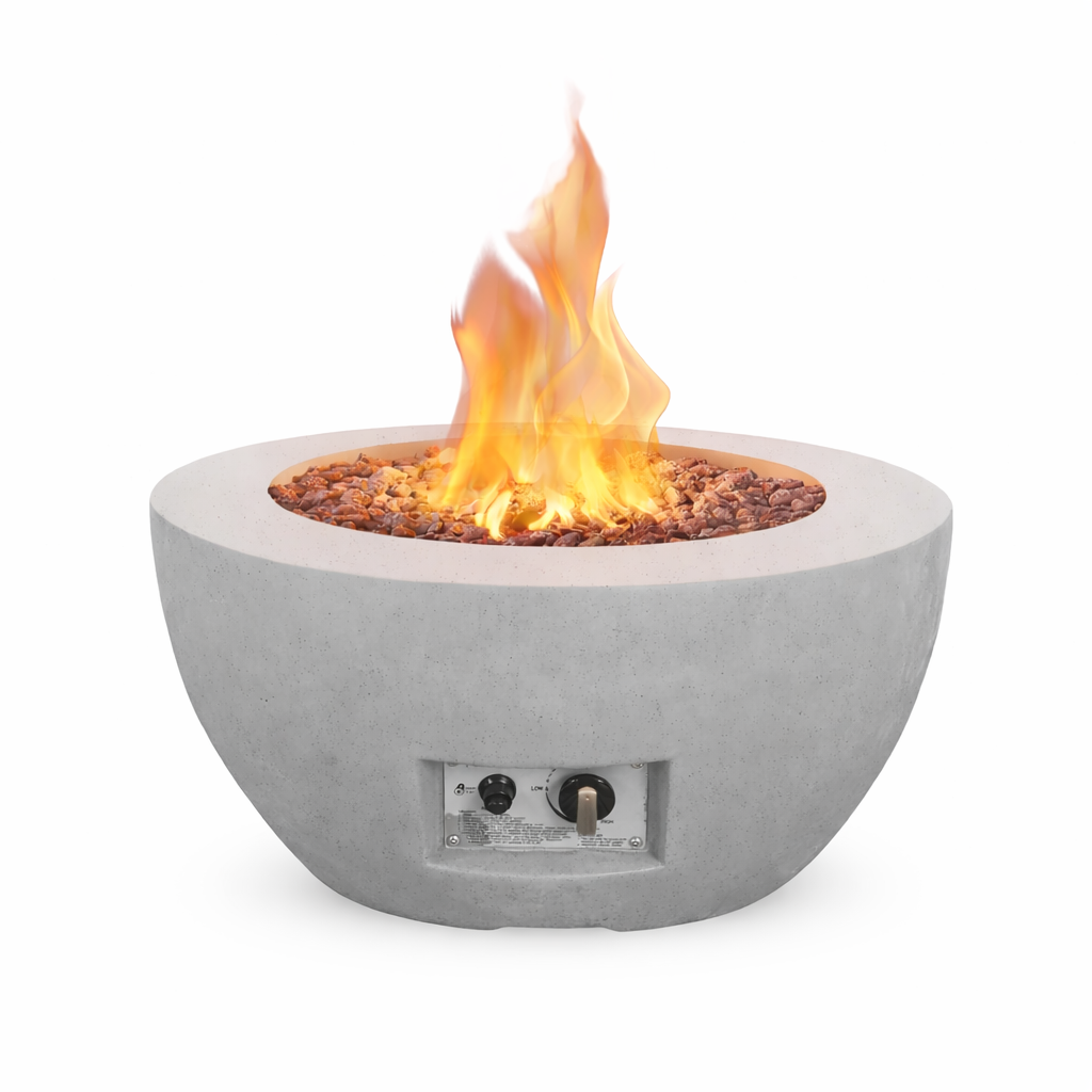 Volcera Concrete Flame Fire Pit
