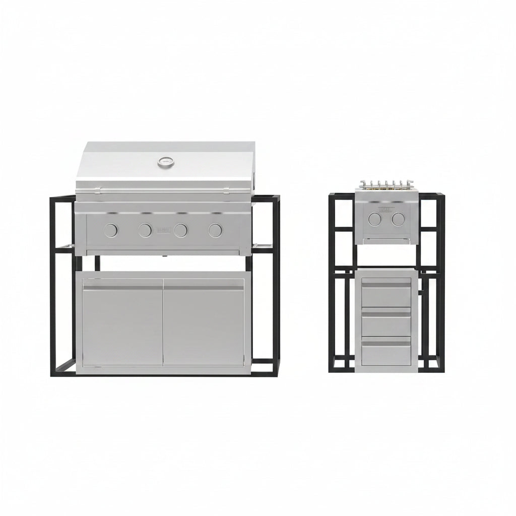 Videl Grill Signature Collection Bbq Island – Built-In Grill – View 2 – Backyard Horizon