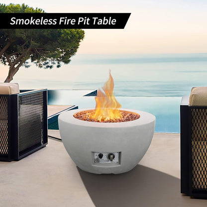 Volcera Concrete Flame Fire Pit