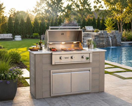 60" Pacific Collection BBQ Island – additional angle