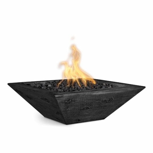 The Outdoor Plus Maya Fire Bowl – Wood Grain GFRC
