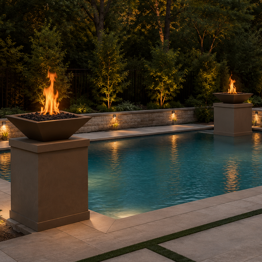 The Outdoor Plus Maya Fire Bowl 24" – GFRC