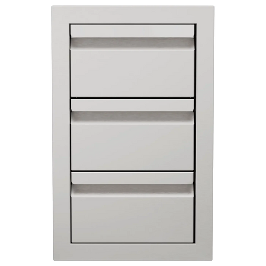 Videl Triple Access Drawers – Stainless Steel for Built-In Outdoor Kitchens