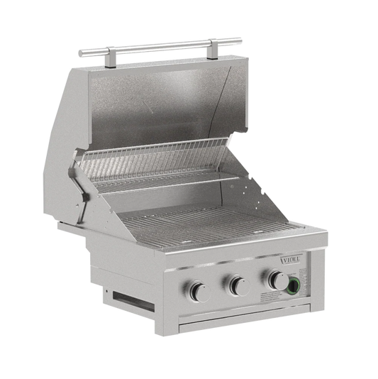 Videl 26 Commercial 3 Burner Grill Built In 1 Hour Timer – Built-In Grill – View 2 – Backyard Horizon