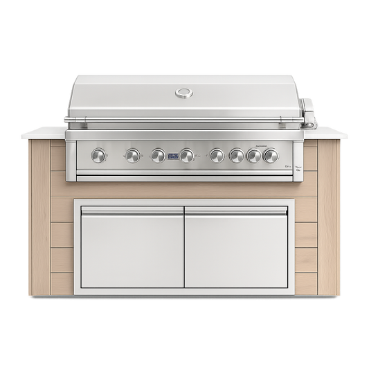 72" Pacific Collection BBQ Island – front view
