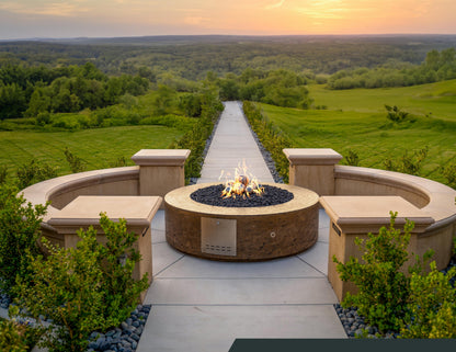 Outdoor Plus Florence Concrete Fire Pit- 20" Tall