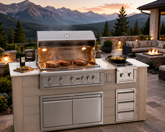 96" Pacific Collection BBQ Island
